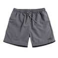 thumbnail image 6 of Outfmvch Joggers For Men Mens Shorts Men'S Summer Fashion Casual Midwaist Shorts Five-Point Pants Beach Pants Long Johns For Men Gray 3Xl, 6 of 8