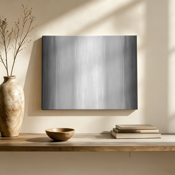 Gradient Grey Canvas Wall Art, Modern Abstract Grey White Ombre Wall Art Prints Artwork Framed Canvas Ready to Hang Art Pictures for Living Dining Room Bedroom Hallway 30" x 20"