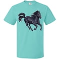 thumbnail image 3 of Inktastic Beautiful Galloping Black Horse T-Shirt, 3 of 5