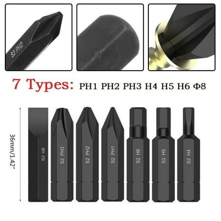 

36Mm Hex Shank Impact Electric Cross Screwdriver Bits Ph1/Ph2/Ph3/H4/H5/H6/Φ8