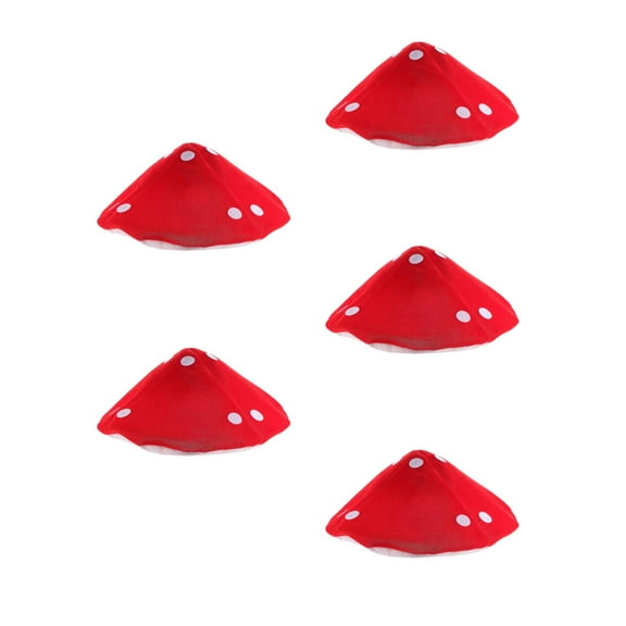 IMIKEYA Funny Red Mushroom Hat Soft Cloth Cosplay Accessory for Decoration