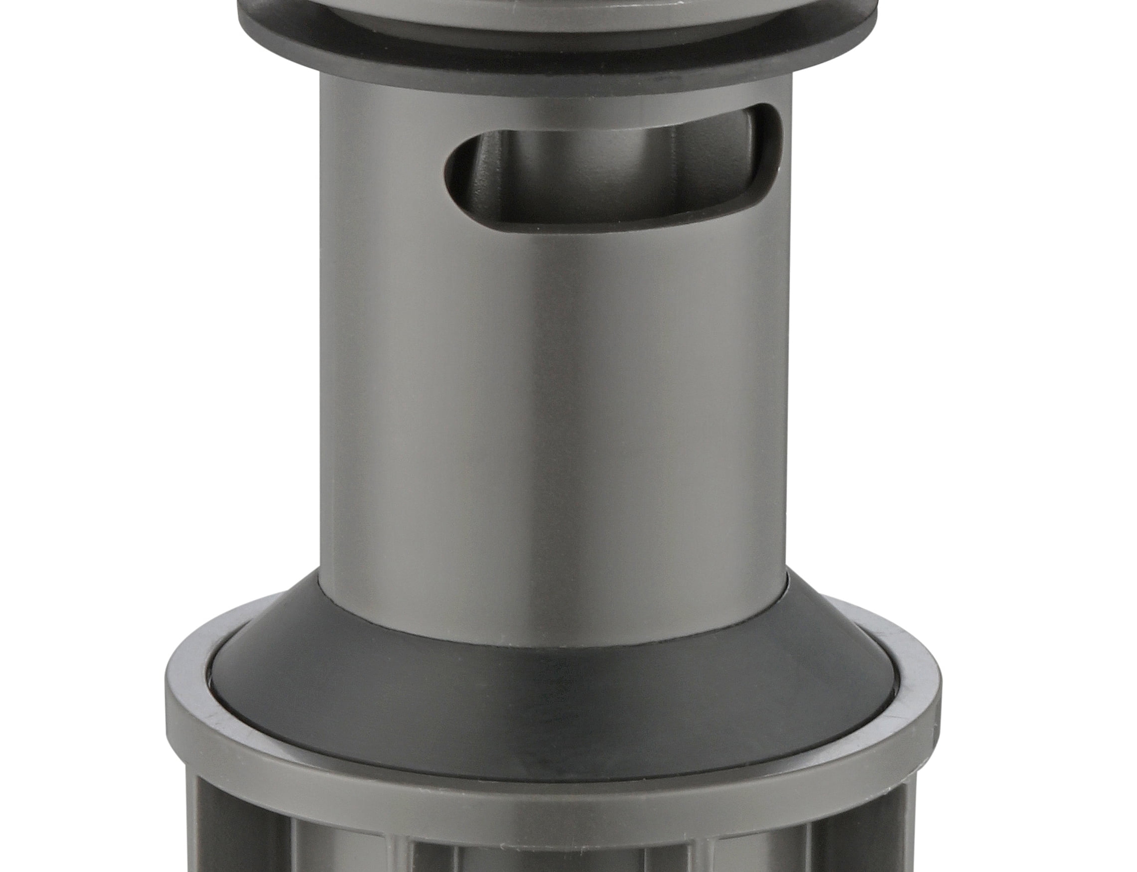 Mainstays Push Pop-Up Drain with Overflow in Satin Nickel
