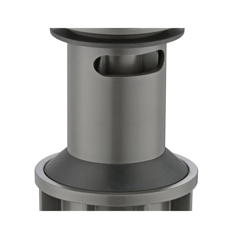 Mainstays Push Pop-Up Drain with Overflow, Satin Nickel photo 7