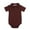 Brown, variant on TMOYZQ Newborn Baby Boys Girls Bodysuit Collared Onsies Shirt Bodysuit Solid Color Loose Short Sleeve Romper Clothes