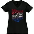 thumbnail image 3 of Inktastic Ohio Word Salad Women's Plus Size V-Neck T-Shirt, 3 of 5