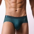 thumbnail image 6 of USNSM Men's Solid Color Large Mesh Comfortable Breathable Low Rise Wide Belt Boxer Briefs Soft Stretch Trunks Blue L, 6 of 6