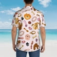 thumbnail image 4 of Pofeuu Cute Dog Print Hawaiian Shirt for Men Sleeves Casual Button Down Summer Beach Dress Shirts T-Shirts,X-Large, 4 of 7