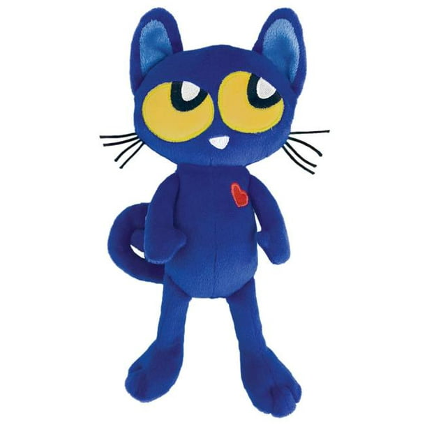 MerryMakers Pete the Kitty Soft Plush Baby Blue Cat Toy, 8.5Inch