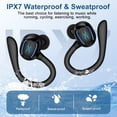 thumbnail image 5 of FiveBox Wireless Earbuds Bluetooth 5.3 Headphones for iPhone Android 50H Playtime Digital LED Display Over-Ear Earphones with Earhook Sports Headphones IPX7 Waterproof Headsets with Mic for Sports, 5 of 9