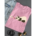 thumbnail image 3 of Image Conscious Panda And Dog Playing T-Shirt Women -Jay Fleck Designs, Female Large, 3 of 4