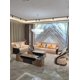 thumbnail image 3 of Italian light luxury leather sofa villa large high-end luxury straight row high back layer cowhide combination My Lux Decor Round, 3 of 11