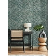 thumbnail image 5 of Advantage Kingsley Blue Tiled Wallpaper, 5 of 6