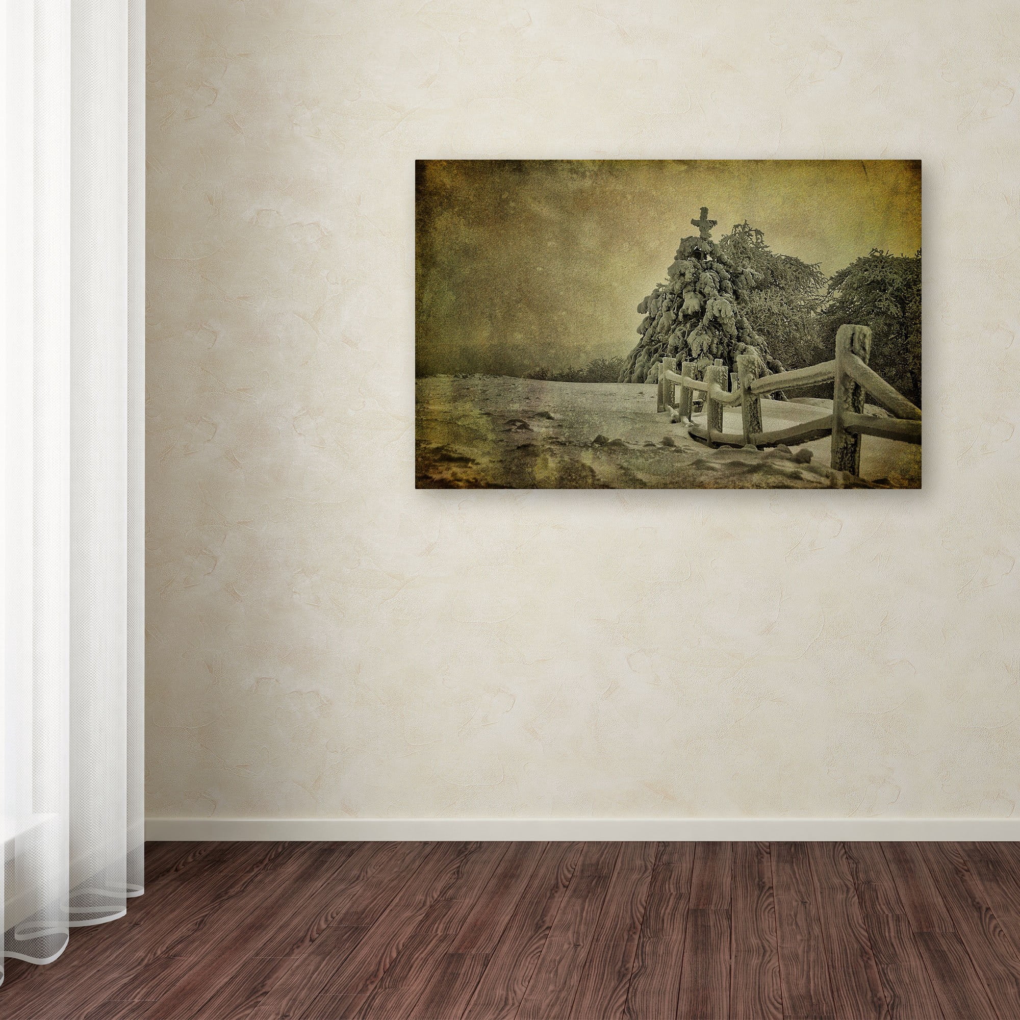 Trademark Fine Art "Oh Christmas Tree" Canvas Art by Lois Bryan