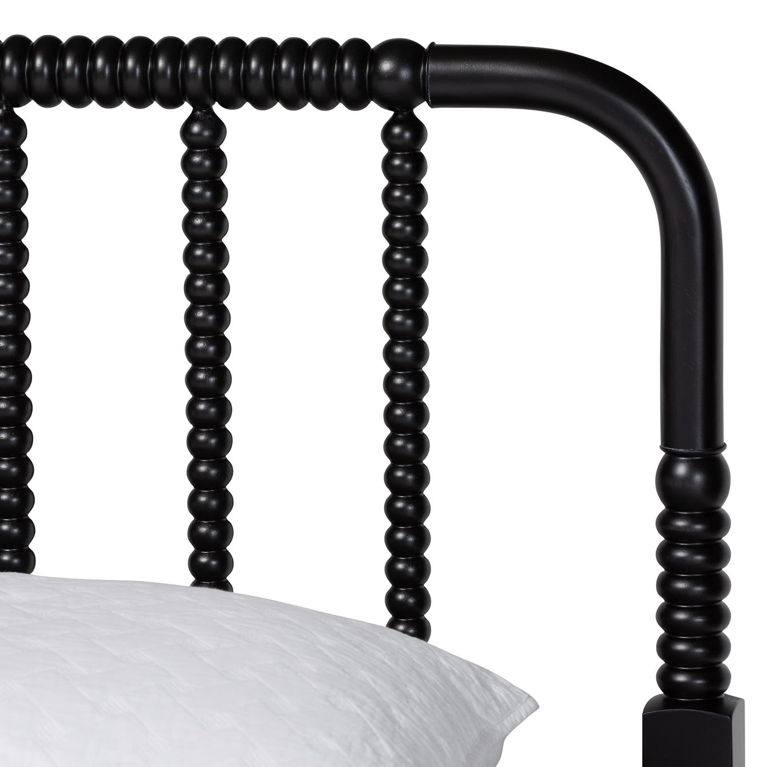 Baxton Studio Braith Farmhouse Black Spindle Wood Queen Size Platform Bed