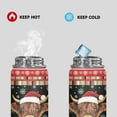 thumbnail image 2 of SEANATIVE Christmas Insulated Water Bottle 18oz Stainless Steel Double-Walled Thermos for Cold Drinks Highland Cow Insulated Reusable Bottle, 2 of 7