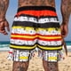 thumbnail image 5 of Pantalones cortos de playa con estampado de colores de verano a la moda para hombre Fridja  fhjkhfk457770, 5 of 9