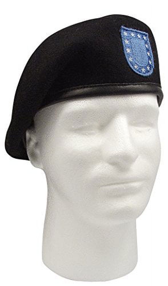 Rothco Inspection Ready Wool Beret With Flash 4919 - 6 7/8