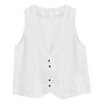 thumbnail image 3 of Women's Fashion Sleeveless Outerwear Vest Lightweight Casual Layering Piece for Everyday Wear, 3 of 3