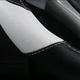 thumbnail image 4 of HSHDLDF Leather Car Steering Wheel Cover Non-Slip Car Wheel Cover Protector Breathable Microfiber Leather Universal Fit for Most Cars(White), 4 of 6