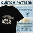 thumbnail image 5 of T Shirt for Men, Life Is Good, Vintage Car Print 2, Vintage Graphic Tees Men, 23930901,S, 5 of 8