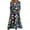 Black, variant on Nmnitkp Dresses for Women,Trendy Styles Womens Dresses Printed Short Sleeve Round-neck Long Dress