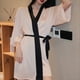 thumbnail image 5 of Batas para mujer, pijamas holgados informales estampados para el hogar, pijamas para mujer, 5 of 9
