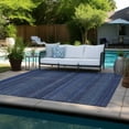 thumbnail image 6 of Addison Rugs Chantille Indoor/Outdoor Transitional Stripes Navy Washable Rectangle Rug, 10' x 14', 6 of 6
