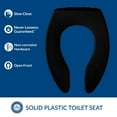 thumbnail image 3 of Bemis 1655SSCT Commercial Plastic Elongated Toilet Seat, Available in Various Colors, 3 of 8
