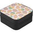 thumbnail image 3 of GZHJMY Easter Eggs Mini Jewelry Box, Portable Leather Travel Small Jewelry Organizer Case for Earring, Necklace, Rings, Bracelets, 3 of 7