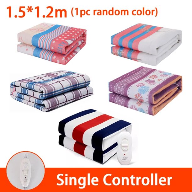 Manta eléctrica con termostato para cama, calentador más grueso, calentador corporal individual y doble, 150x180cm