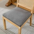 thumbnail image 3 of Hassch Farmhouse Dining Chairs Set of 2, Accent Kitchen Side Chairs with Hand-Woven Rattan Backrest, Gray Linen Padded Seat, Sturdy Solid Wood Legs, for Living Space & Home Office, 3 of 9