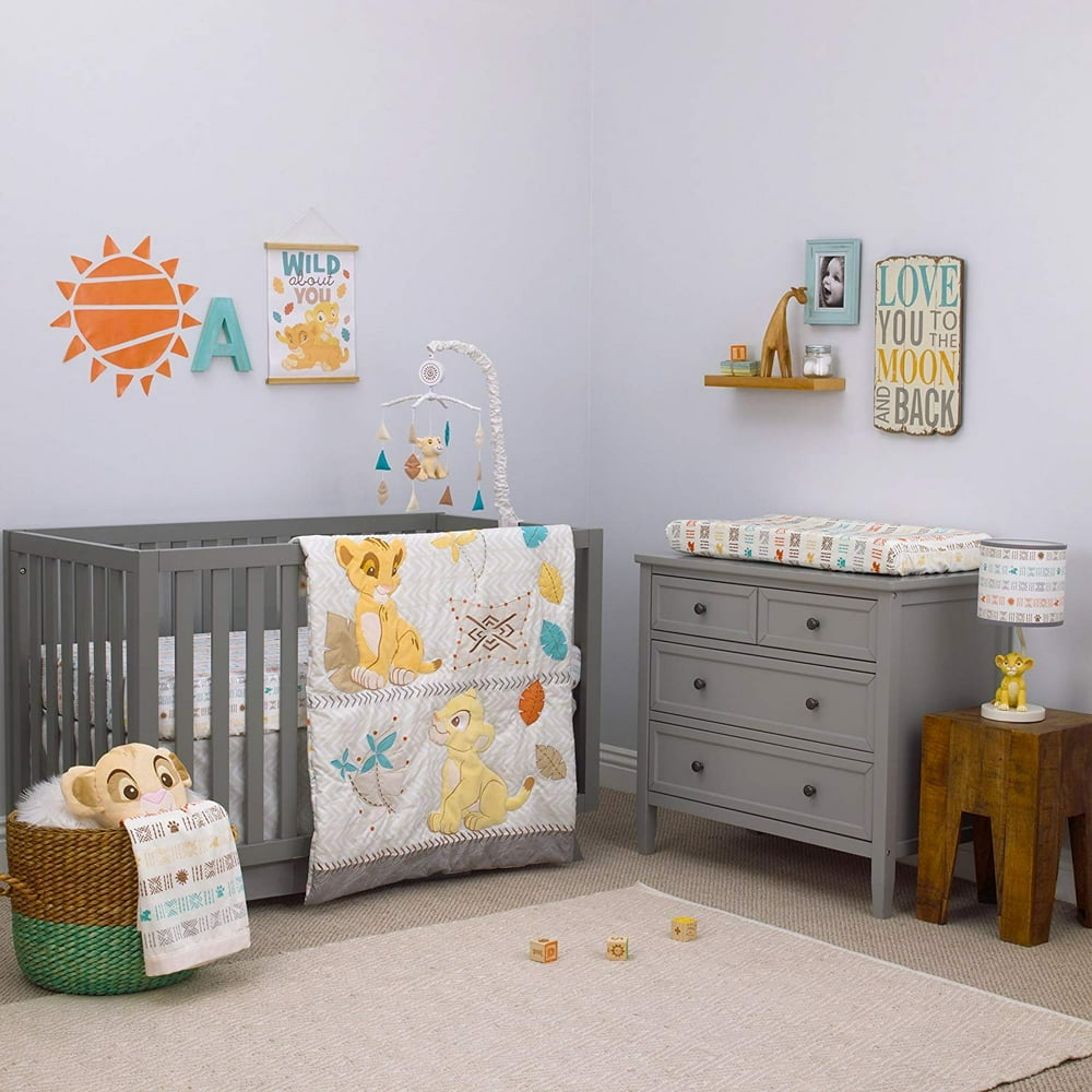 Disney Baby Lion King Circle of Life 3 Piece Nursery Crib Set Walmart