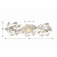 thumbnail image 5 of MSL-303-SA Crystorama Lighting Marselle - 3 Light Bath Vanity-8.5 Inches Tall and 26 Inches Wide-Antique Silver Finish, 5 of 9
