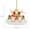 thumbnail image 2 of Adornos Colgantes Para Árbol De Navidad 2021 Con Cordón Fawn Family 2-6 Personas Diy Nombre Bendición Colgante Regalo Para Amigos O Familiares Sweethay AP006895-02, 2 of 6