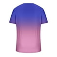 thumbnail image 4 of LYXSSBYX Big and Tall Mens Shirts Short Sleeves T Shirts Men Casual V-Neck Gradient Printing Pullover Fitness Sports Shorts Sleeves T Shirt Blouse, 4 of 4