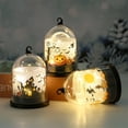 thumbnail image 2 of Halloween Lanterns with Hook, Vintage LED Candle Decorative Hanging Witch Pumpkin Castle Halloween Decorations for Home Indoor Outdoor, 2 of 4