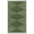 thumbnail image 3 of Unique Loom Chindi Cotton Collection Area Rug - Briah (5' 1" x 8' Rectangle Green/Ivory), 3 of 7