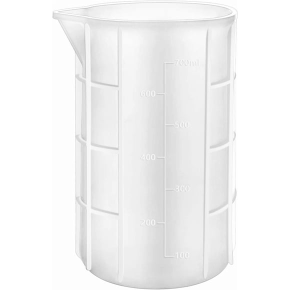 Gartful 700ml Large Silicone Measuring Cups for Resin Mixing, 23 oz Mixing Cups for Epoxy Resin, Jewelry Casting Molds, Acrylic Paint, Reusable Non-stick Pour Tool