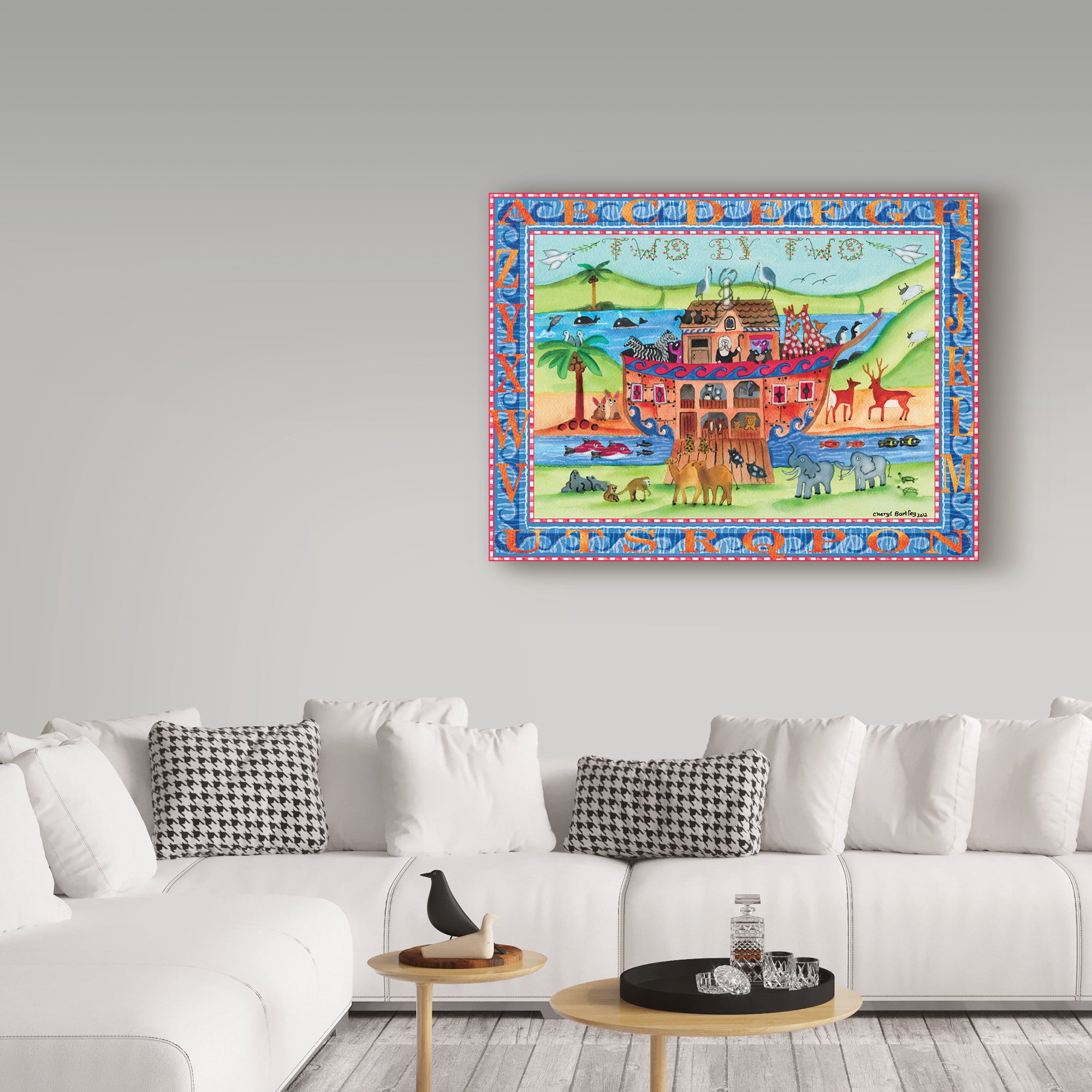 Trademark Fine Art 'Two By Two' Canvas Art by Cheryl Bartley