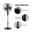 thumbnail image 3 of Ventilador de Piso Pedestal Abanico Oscilatorio Tres Velocidades 16 Pulgadas Altura Ajustable Holmes, 3 of 9