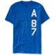 thumbnail image 1 of Aeropostale - Camiseta gráfica para hombre A No.19 87, azul, extragrande Aeropostale  Camiseta gráfica, 1 of 1