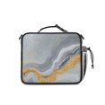 thumbnail image 3 of Grey and Gold Marble Pattern Insulated Lunch Bag with Shoulder Strap and Bottle Holder,Bento School Lunch Bag Box,11x9.5x3.5 Inches, 3 of 5