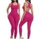thumbnail image 2 of Body moldeador para mujer, color liso, moldeador de cintura, mono deportivo de fitness con cojín para el pecho., 2 of 5