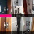 thumbnail image 4 of Small 90 Degree Right Angle Door Lock Latch Door and Window Latch Bolt Lock Push-Pull Rod Bolt barn Push-Pull Door Lock (2 Pack Silver), 4 of 5
