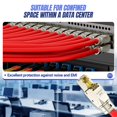 thumbnail image 3 of AMPCOM STP CAT8 RJ45 Connector Zinc-Alloy Tool-Free Ethernet Field Termination Modular Plug -12 pack, 3 of 8