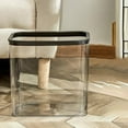 thumbnail image 5 of Small Bathroom Trash Can 1 Gallon /4 Liter Wastebasket, Modern Clear Plastic Garbage Bin for Bedroom, Home Office, Toilet, RV, Under Sink, Near Desk, 5 of 6