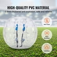 thumbnail image 4 of KFFKFF Air-Filled Collision Sphere Single Pack, 4FT/1.2M Size Suitable for Adolescents & Adults, 0.8mm PVC Thickness Human-Sized Orb for Outdoor Group Fun Activities, 4 of 9