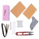 thumbnail image 5 of Herramientas de cuero semiacabadas, bolsa de Material Simple hecha a mano, traje de cuero DIY con herramientas para hacer tarjetas LHCER 1, 5 of 8