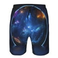 thumbnail image 3 of Salouo Astronaut Pattern Swim Trunks for Men,Men's Hawaiian Bathing Suit Swimsuits Quick Dry Swimming Board Shorts Beach Shorts with Pockets-Small, 3 of 6