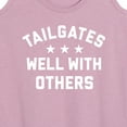 thumbnail image 3 of Instant Message - Tailgates Well With Others - Women's Racerback Tank Top, 3 of 6